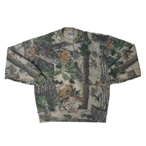 Jerzees Other - Vintage Jerzees Outdoors Camo Crewneck Mossy Oak Size Large